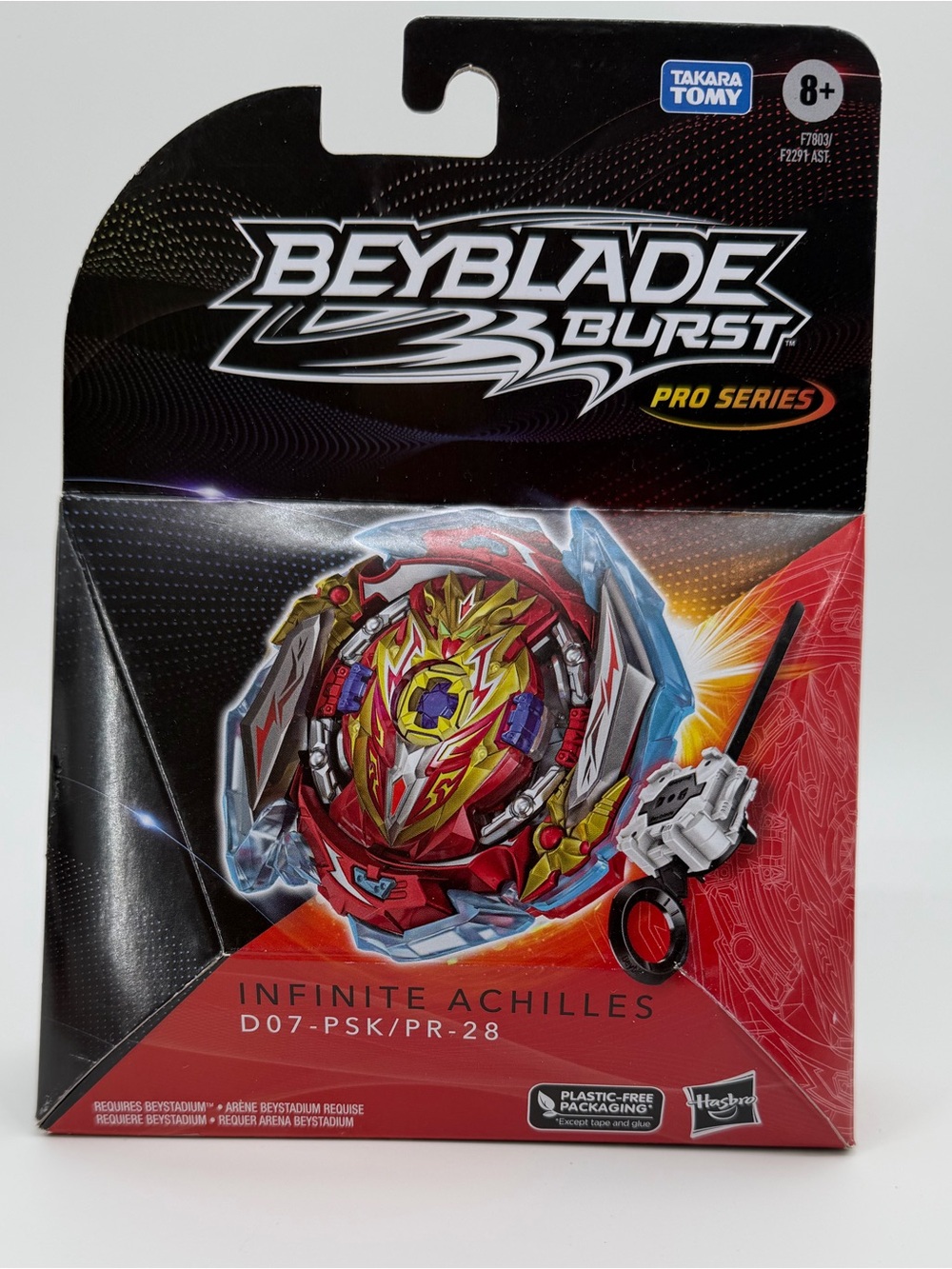 Takara Beyblade Burst Pro Series Infinite Achilles - Red, Gold, Blue